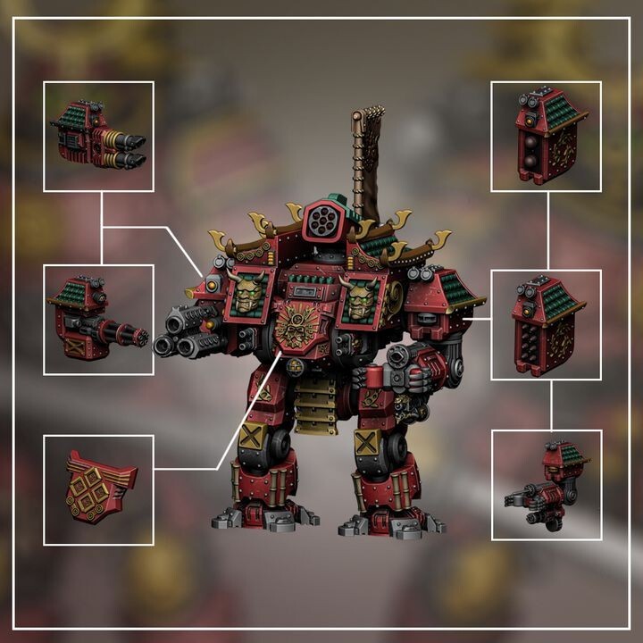 Manzu Ama - Oni class Mech  space marine samurai
