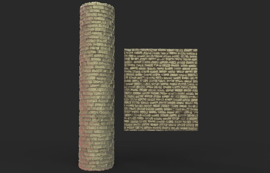 Rouleau de Modélisme 15cm petites briques usees