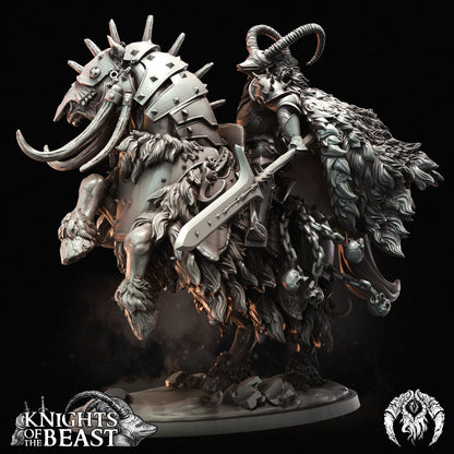 seigneur  guerrier du chaos  sur monture 