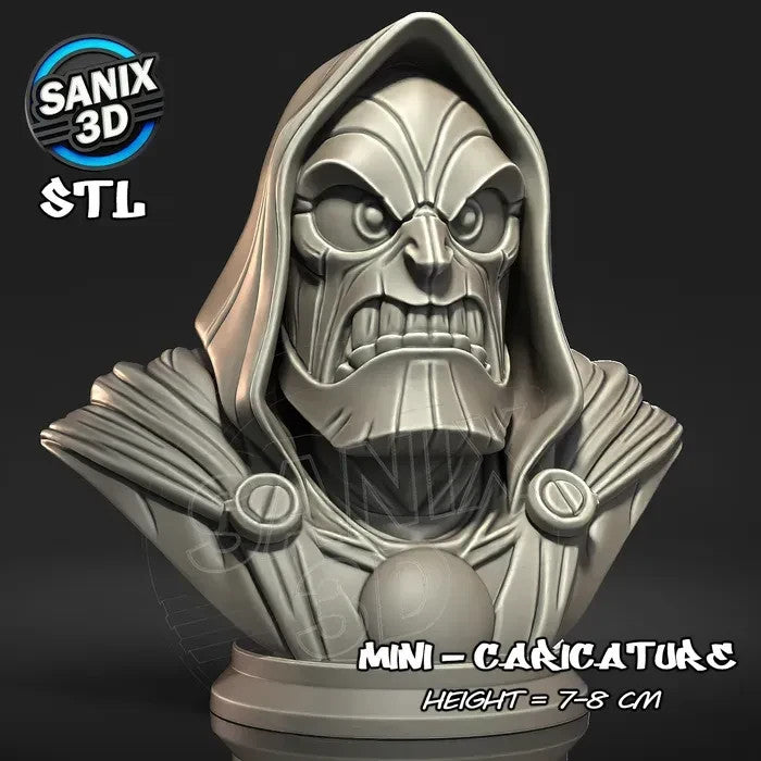 mini bust caricatures