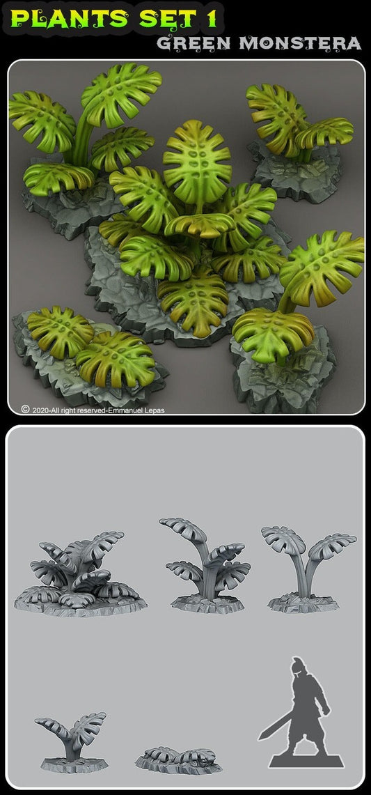 decor 5x plante alien 