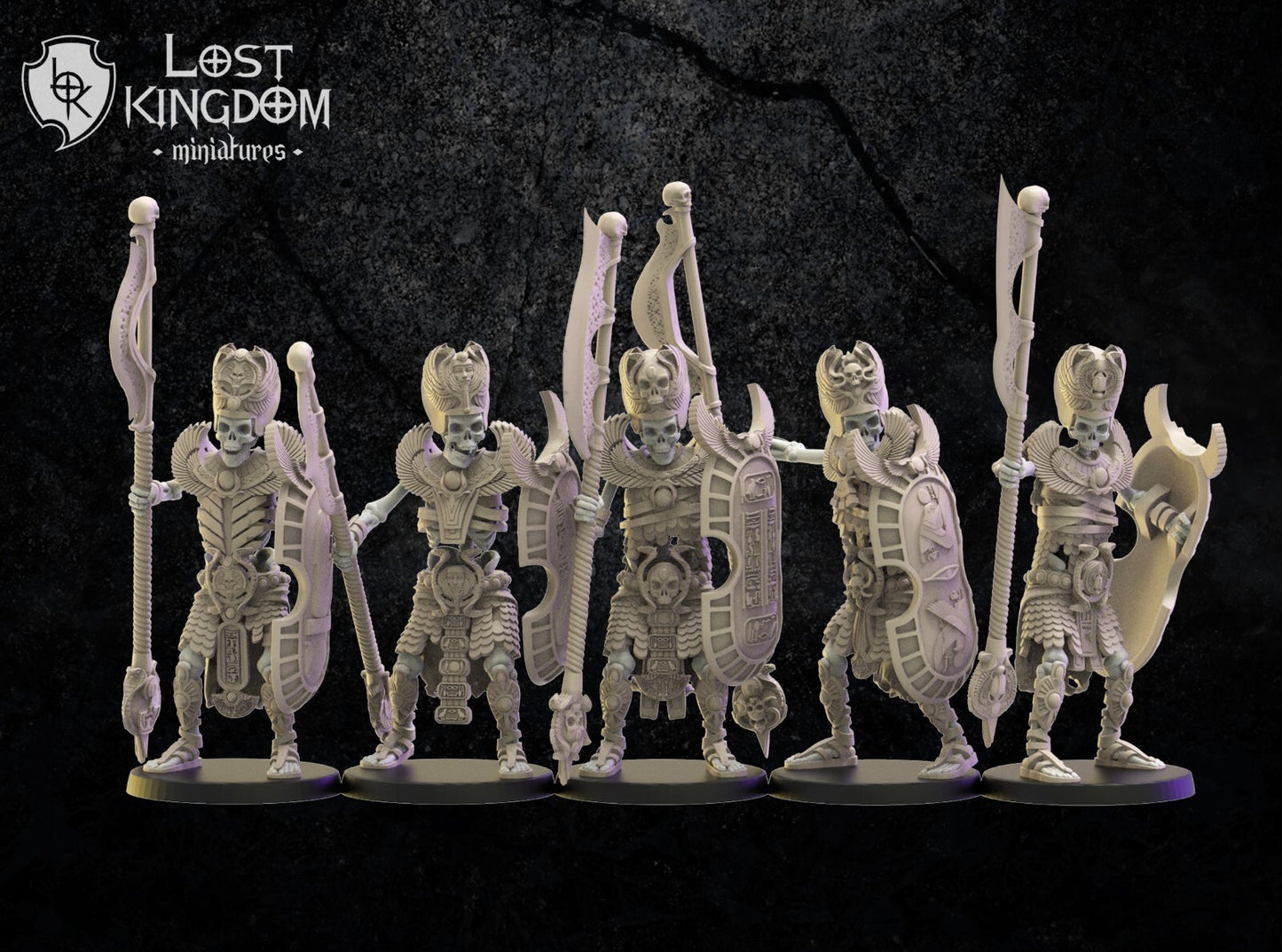 5 guerriers rois des tombes