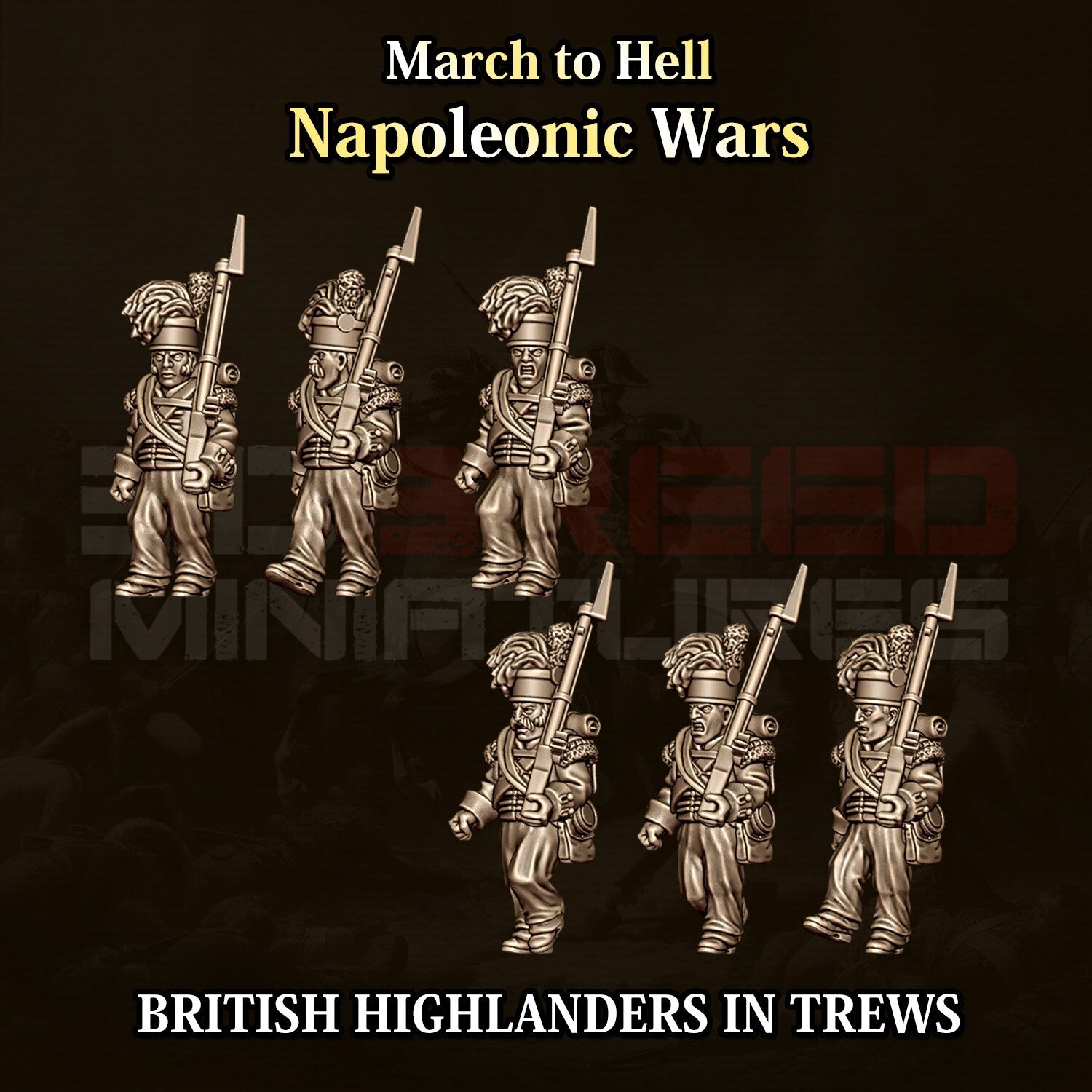 infanterie highlander britannique 15MM
