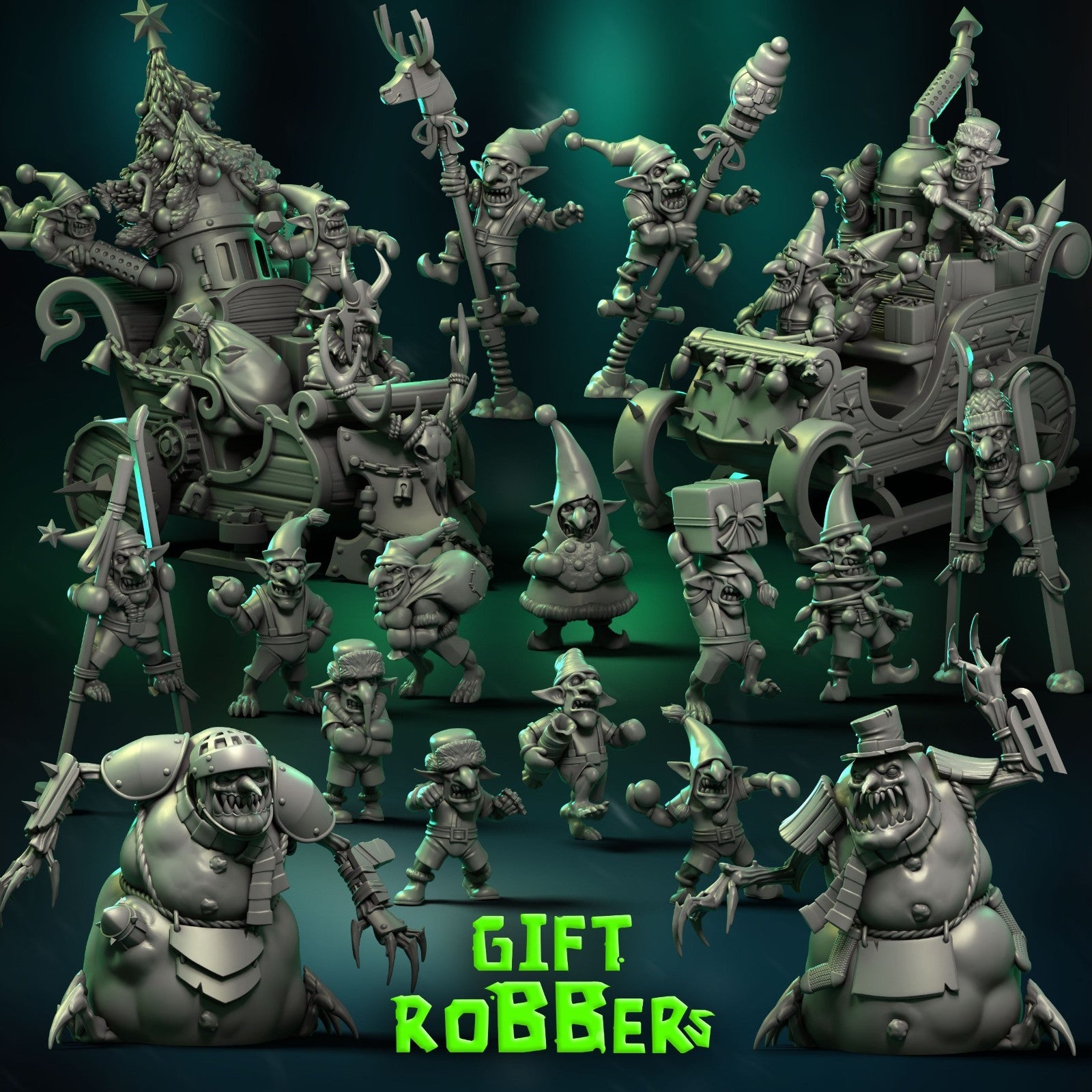 equipe snotling de noel fantasy convient a bloodbowl