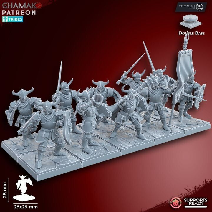 Taurus knights on foot