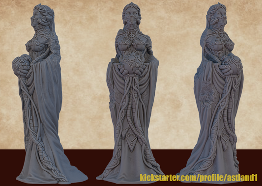 statue divine machine hauteur 15 cm avec piedestal