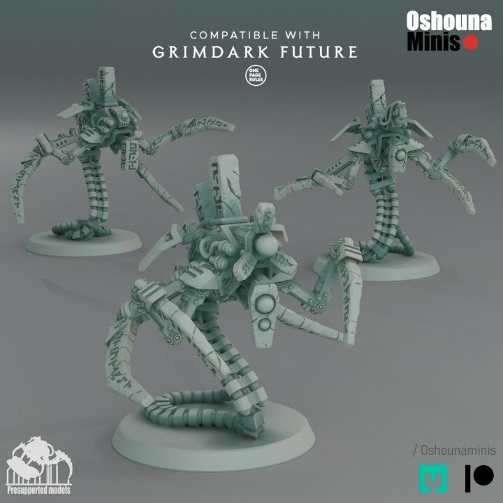 Doomed Empire -lot de 3  Burrower Bots 