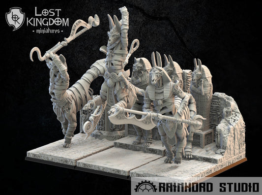 3 gardiens  rois des tombes