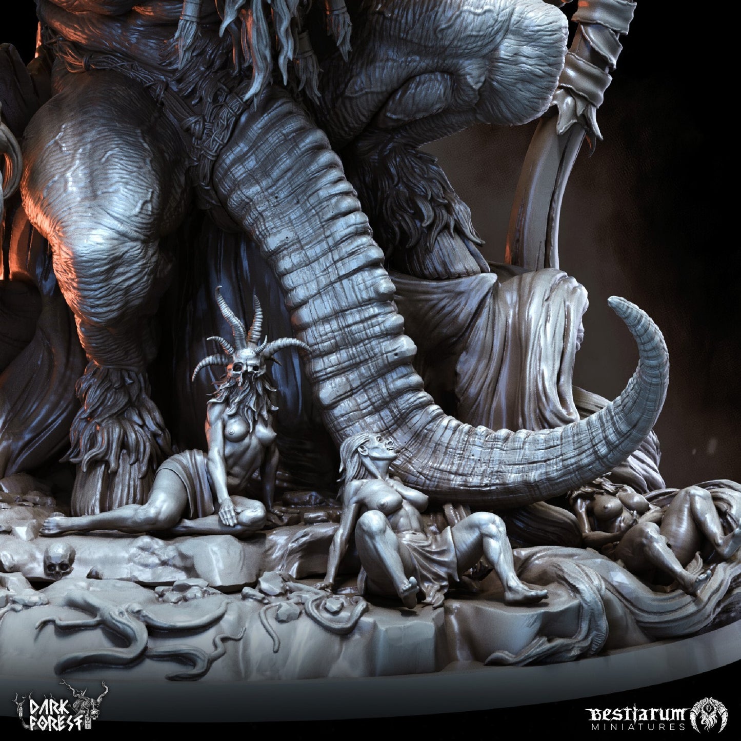 demon majeur avec socle de 125mm