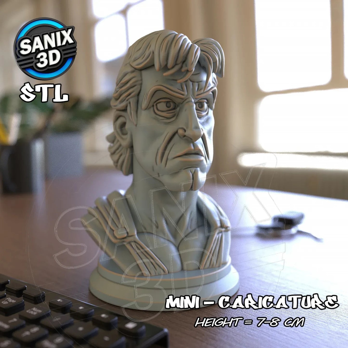 mini bust caricatures
