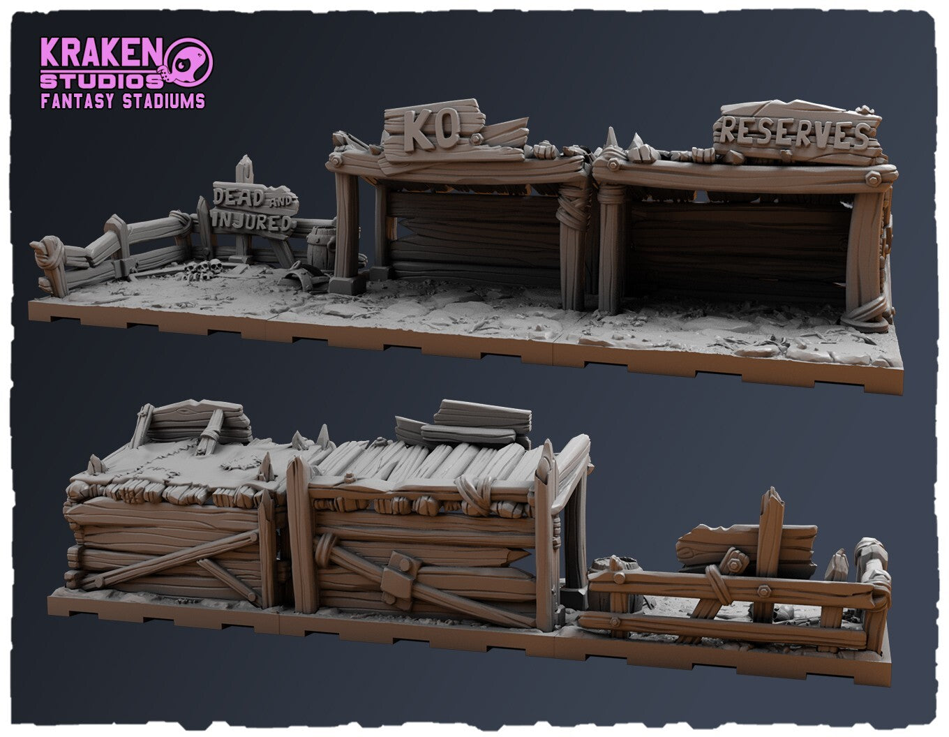 GRASS-FIELD DUGOUT convient a bloodbowl