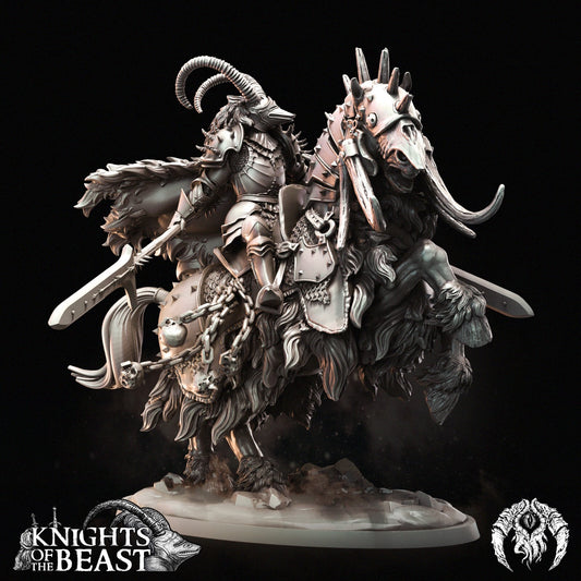 seigneur  guerrier du chaos  sur monture 