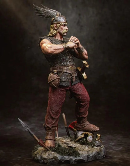 asterix et idefix hauteur 16 cm avec la base