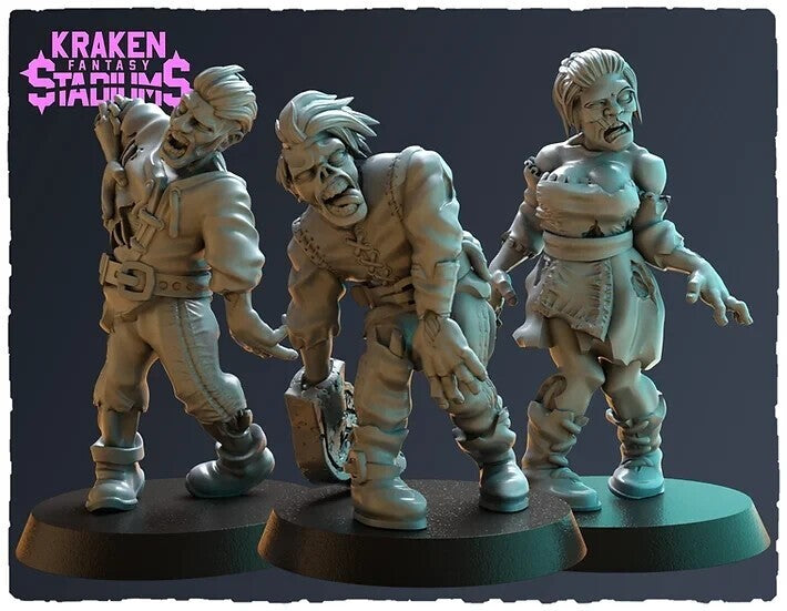 3 supporteur zombie fantasy Football