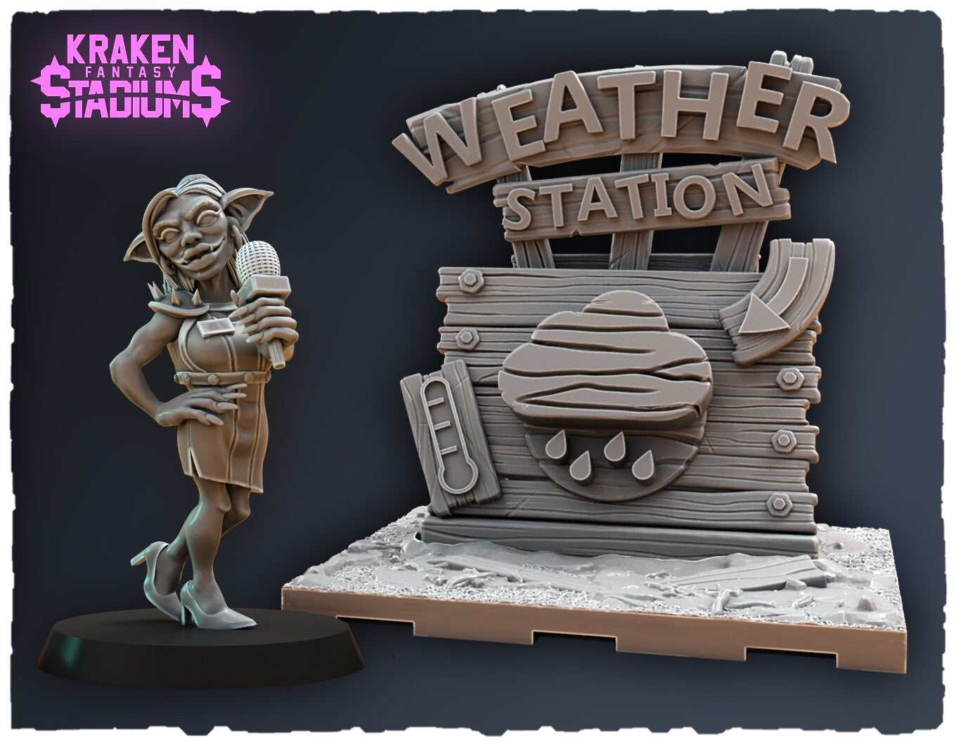 controle meteo plus figurine terrain convient a bloodbowl