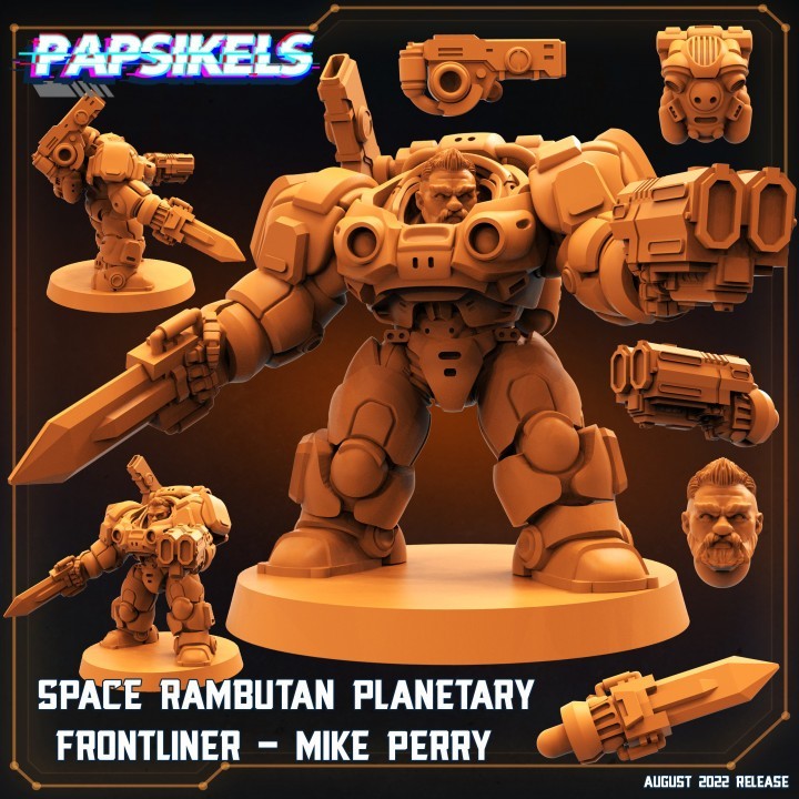 SPACE RAMBUTAN PLANETART FRONTLINER MIKE PERRY