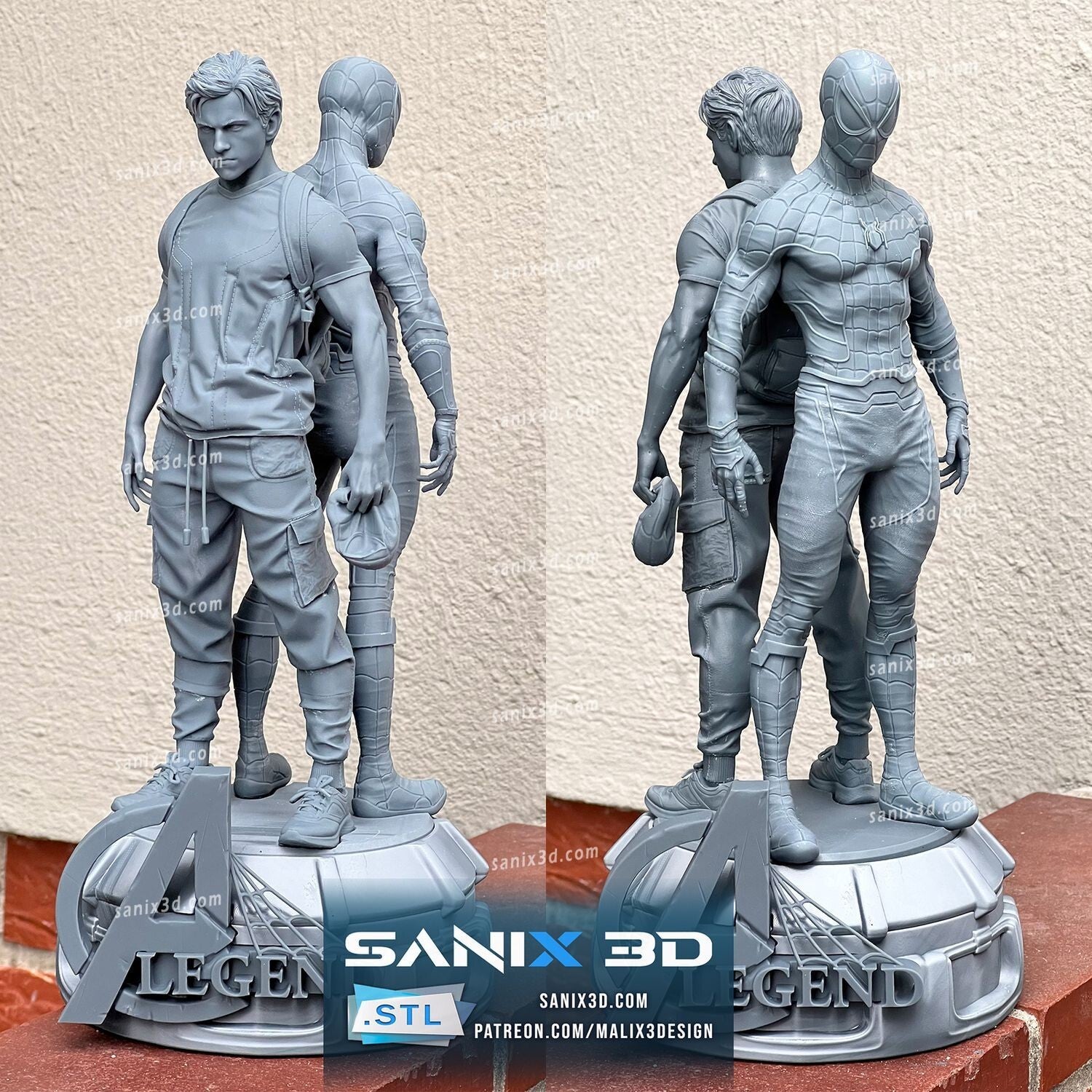 FIGURINE hauteur 27cm LEGEND / Spider-Boy : A Double Life figurine fan art