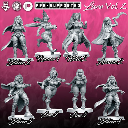 equipe feminine elfe noires fantasy convient a bloodbowl