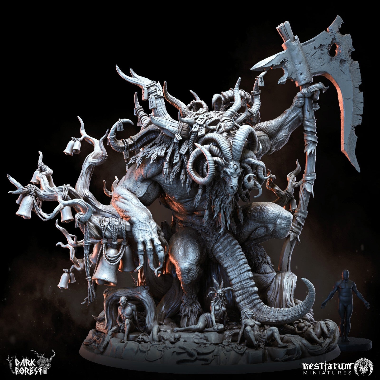 demon majeur avec socle de 125mm