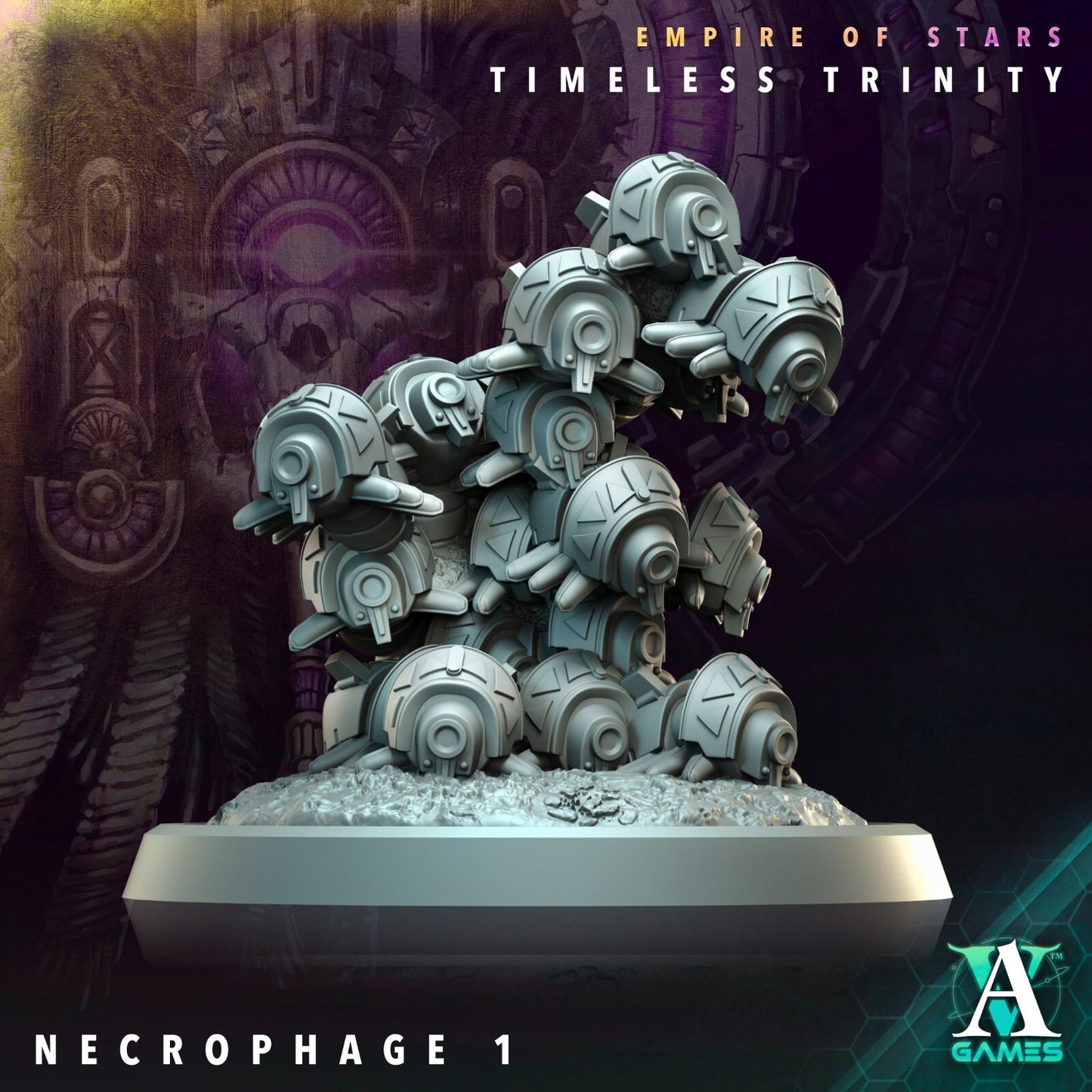3 necrophage  socle 40mm