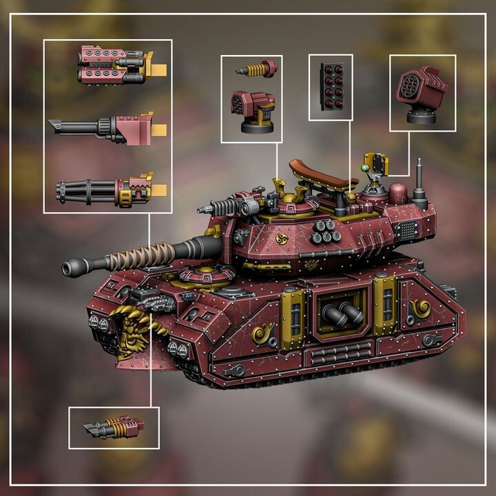 Manzu Ama - Type D1 MBT space marine samurai