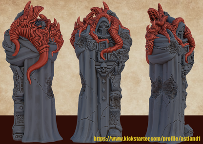 statue chevalier space marine hauteur 15 cm avec piedestal