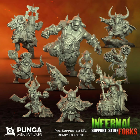 Infernal Folks staff halfling du chaos fantasy convient a bloodbowl