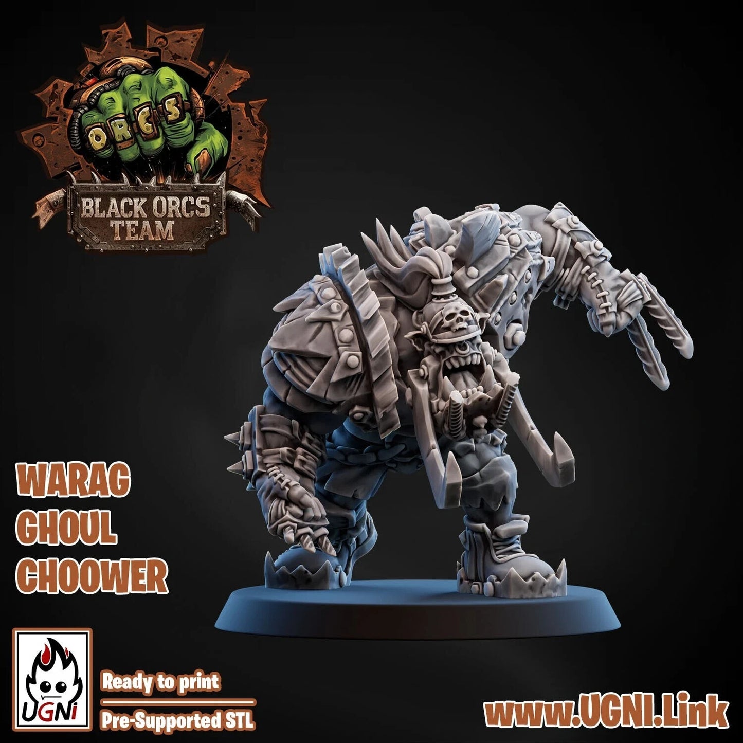 warag ghoul choower (Mad Max Style) equipe ORQUE convient a bloodbowl
