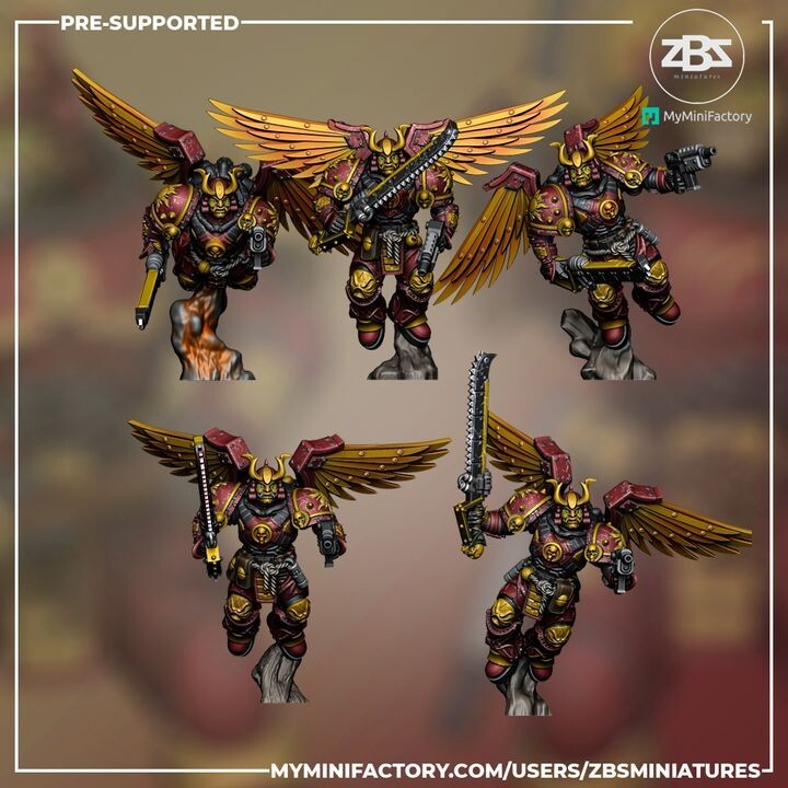 5 Manzu Ama - Tenshi space marine samurai monobloc