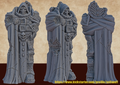 statue technomage  hauteur 15 cm avec piedestal