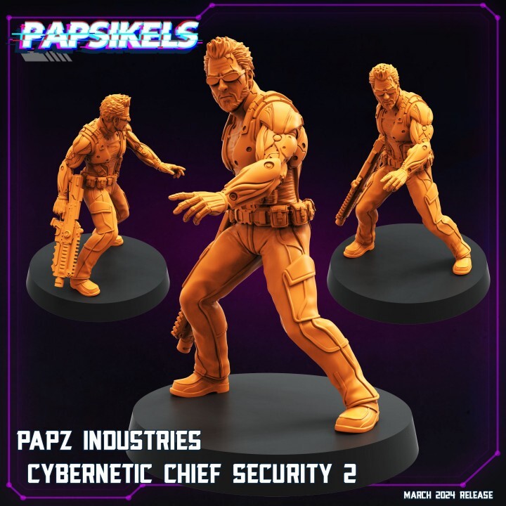 chef de securite compatible cyberpunk