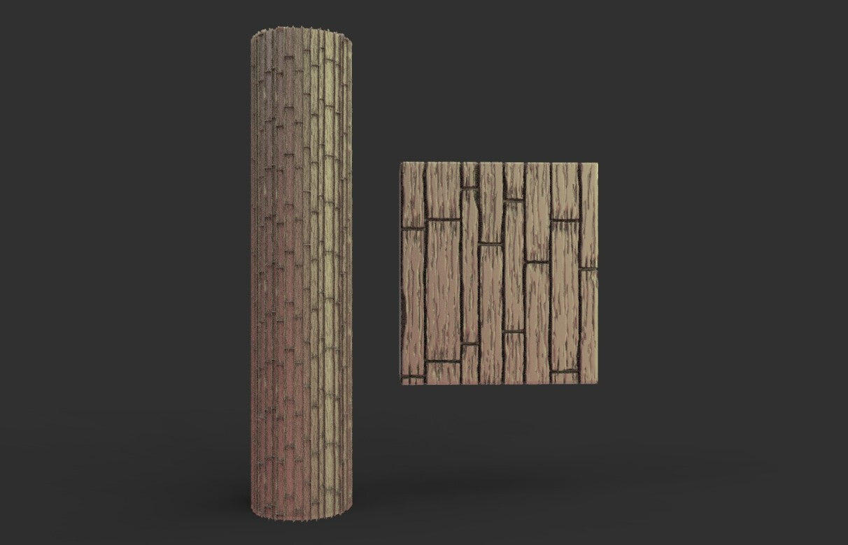 Rouleau de Modélisme 15cm planches en bois