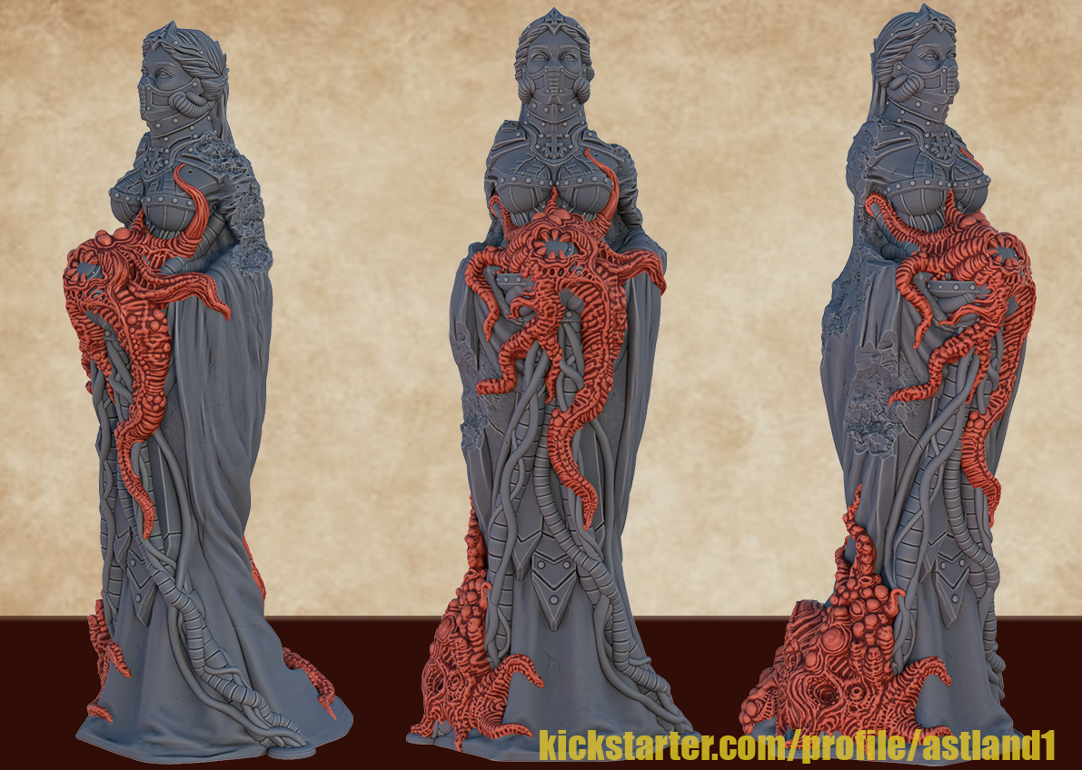 statue divine machine hauteur 15 cm avec piedestal