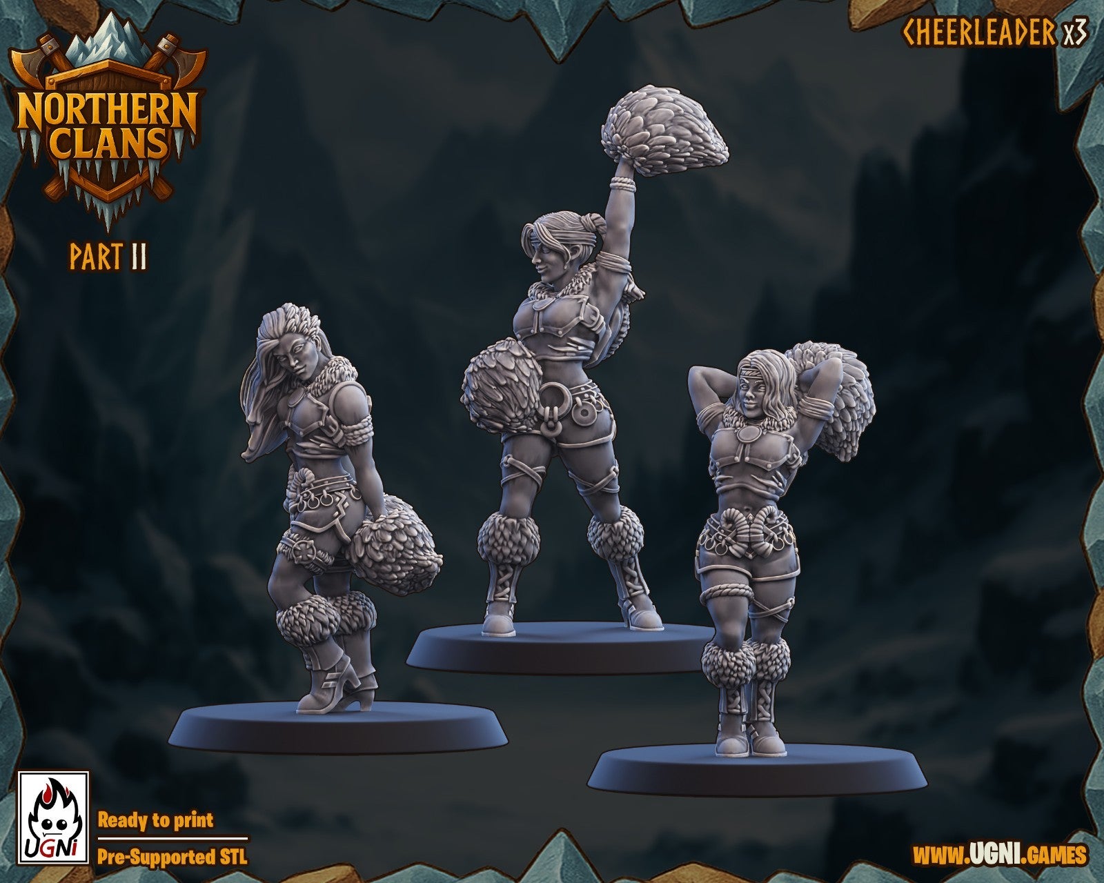 cheerleader northen clans- Star Player  convient a bloodbowl