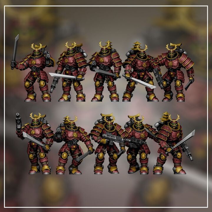 Manzu Ama - Ronin CQC 10  space marine samurai