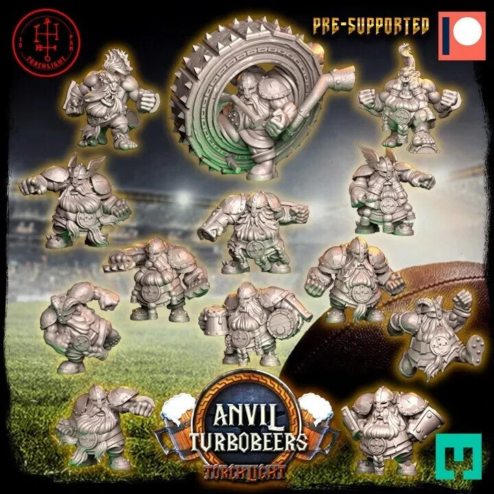 Torchlight "anvil turbobeer" equipe naine Fantasy Football