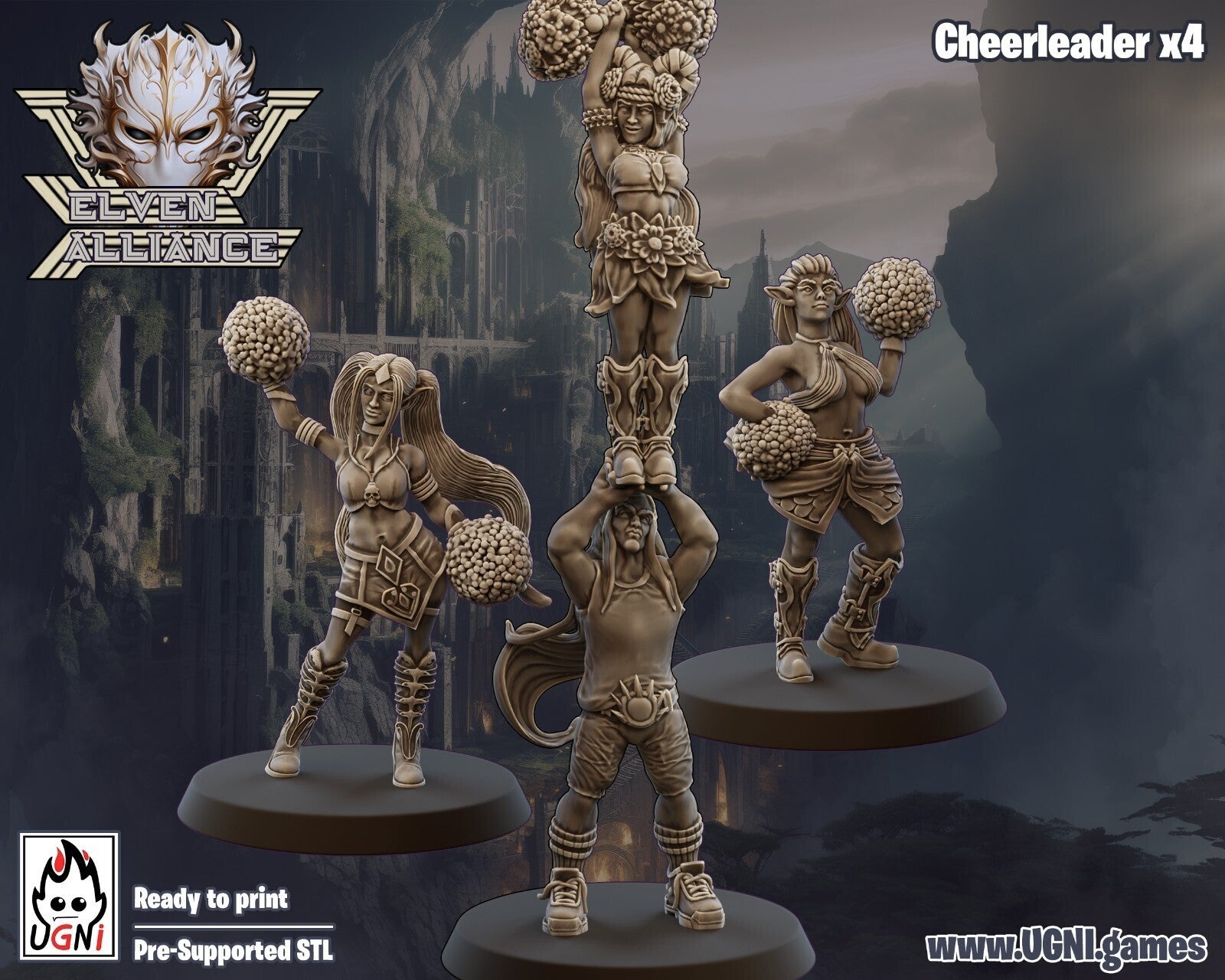 pompom girl elfe players fantasy