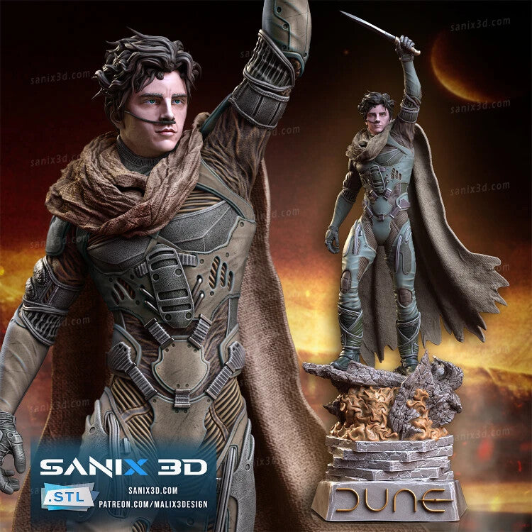 FIGURINE hauteur 38cm paul atreide DUNE  figurine fan art